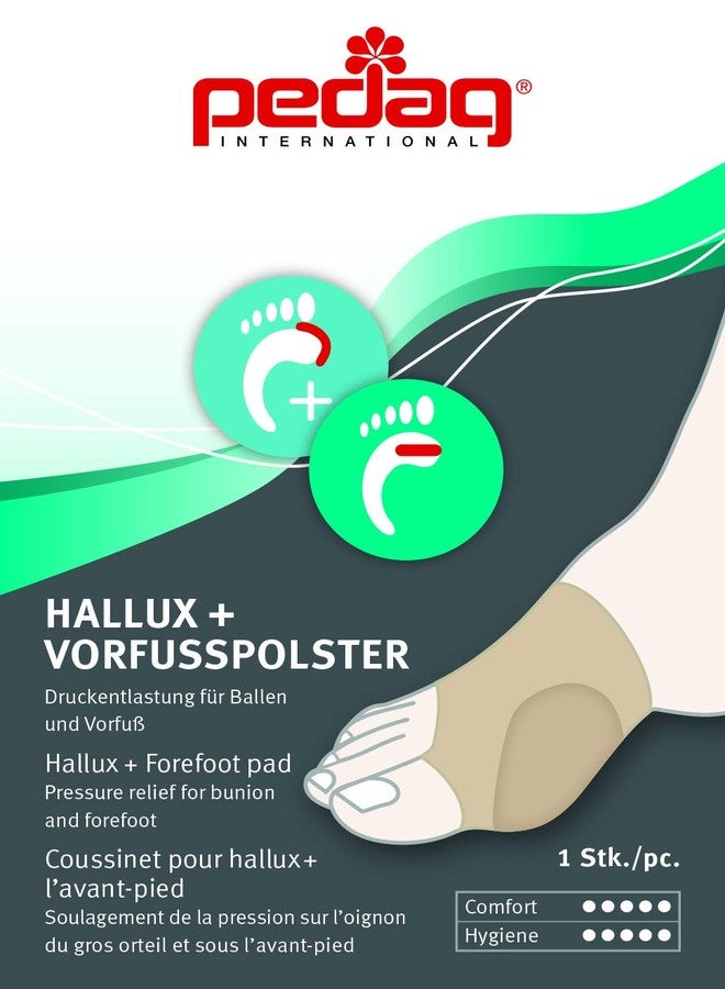 pedag Bunion Protector and Forefoot Pad, Made in Germany, Cushions and Protects Bunions from Irritation, Eases Pain, Easy to Put On, Reusable, Washable, Reversible, 1 Per Pack, Large/X-Large - Image 4